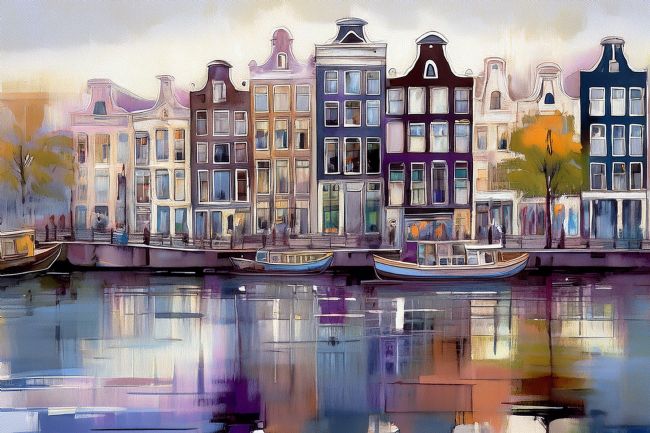 Mary Fletcher | Colourful Buildings Amsterdam