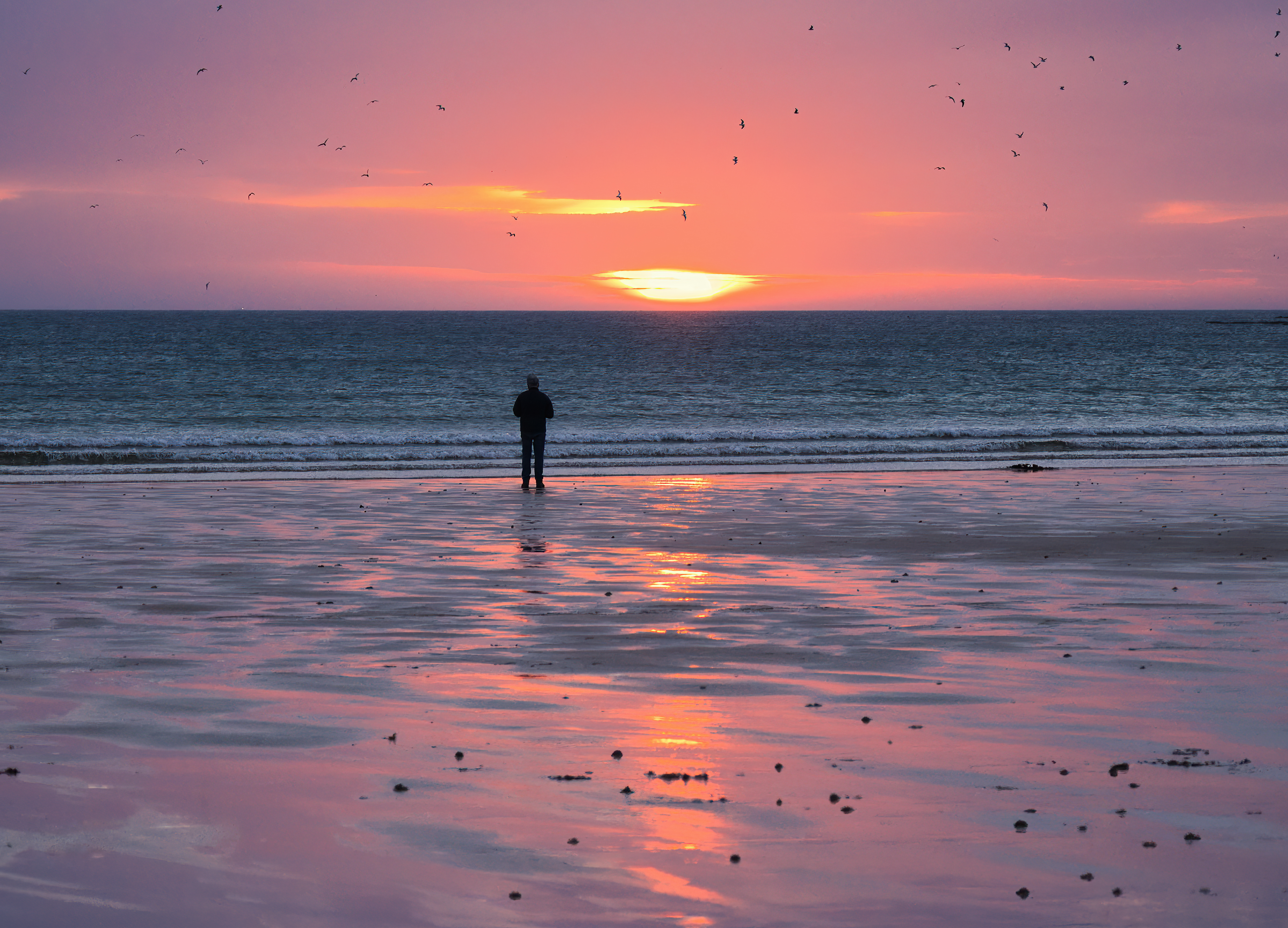 Janet Carmichael | Sunset at Dunnet Bay Beach