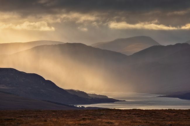 Barbara Jones | Loch Hope Wild Weather Northern Scotland