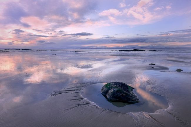 Barbara Jones | Hopeman Beach Rock Pool Sunset Moray