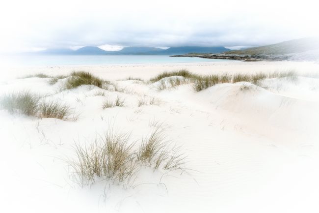 Barbara Jones | Luskentyre Misty Mountains Vignette Isle of Harris