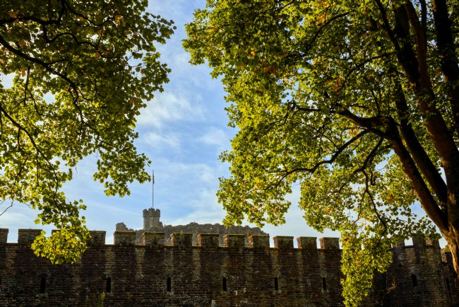 Gordon Maclaren | Cardiff Castle Autumn Fortress Walls