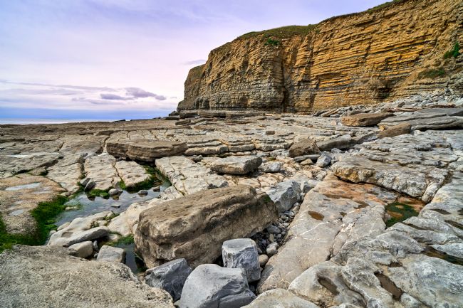 Gordon Maclaren | Rugged Cliffs and Rocky Beach, Southerndown